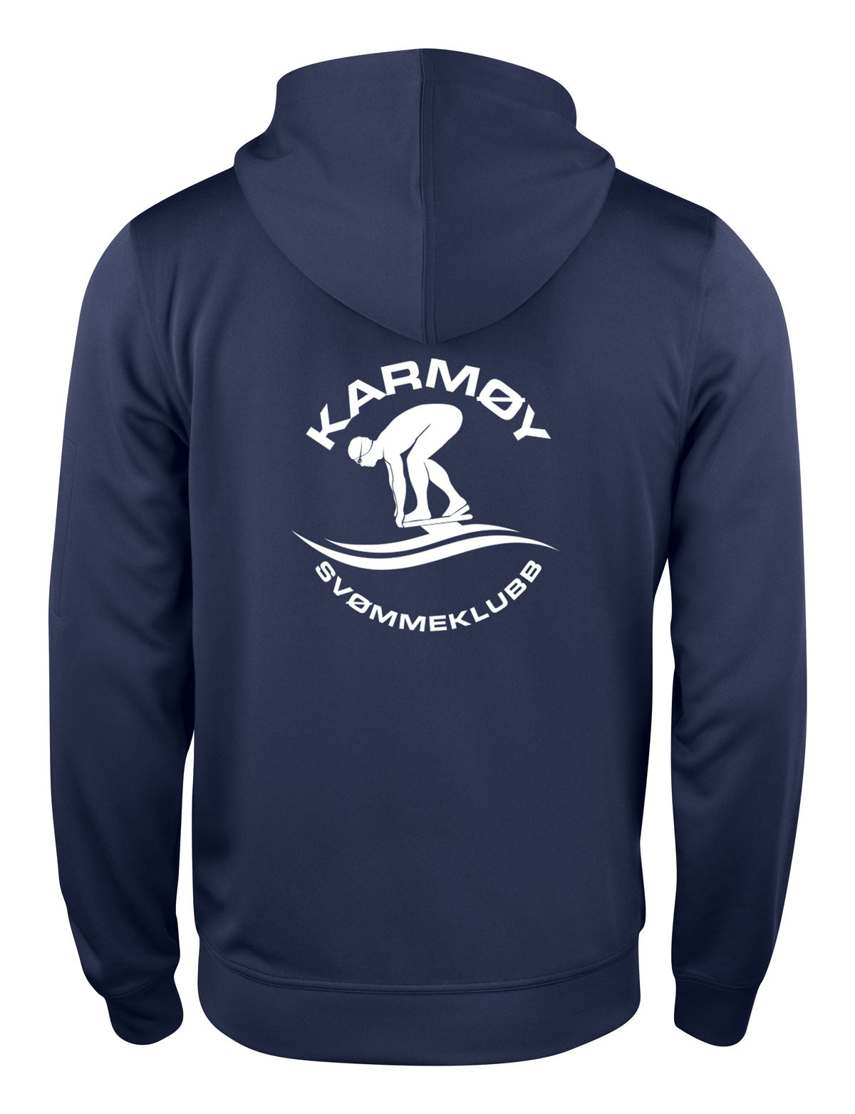 Karmøy Herre Basic Activ Hoody Full Zip 100% Polyester