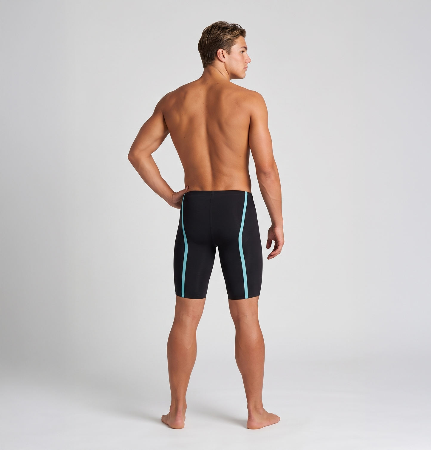Arena konkurransebukser til menn - Powerskin Air 3 Black Teal
