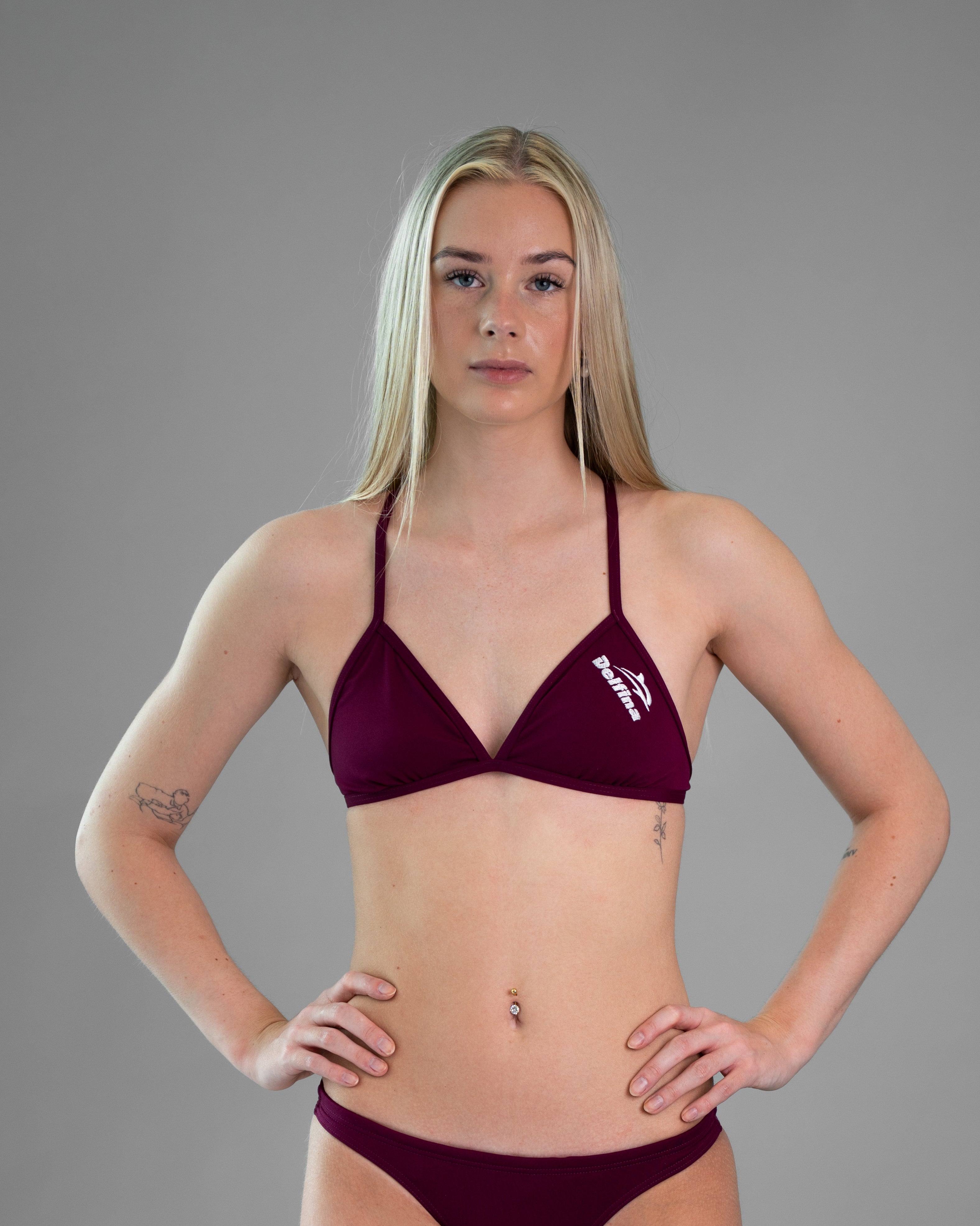 Delfina Lux Bikini Topp Cabernet