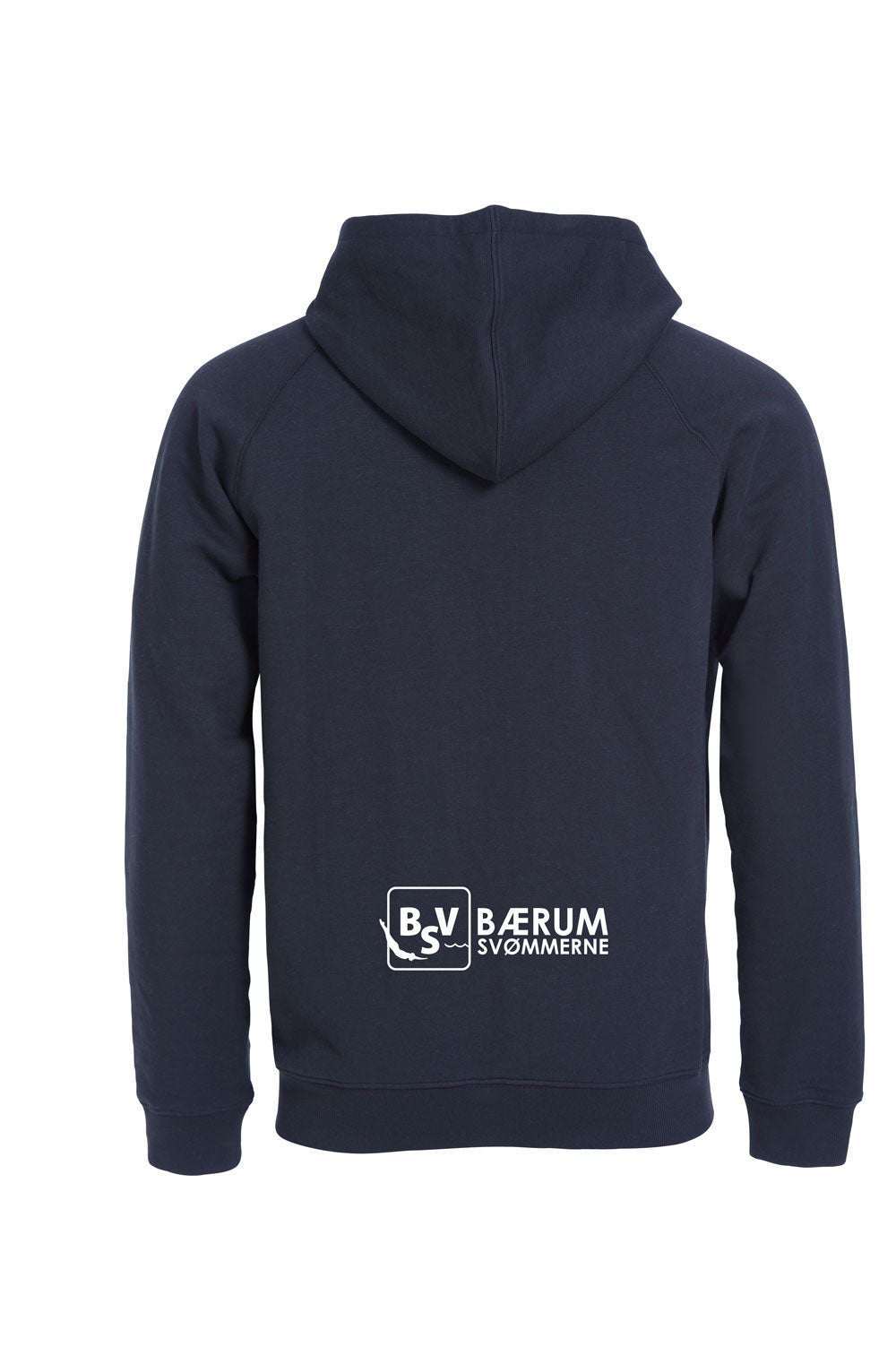 Bærumsvømmerne Herre Classic Hoody Full Zip 80% Bomull/20% Polyester