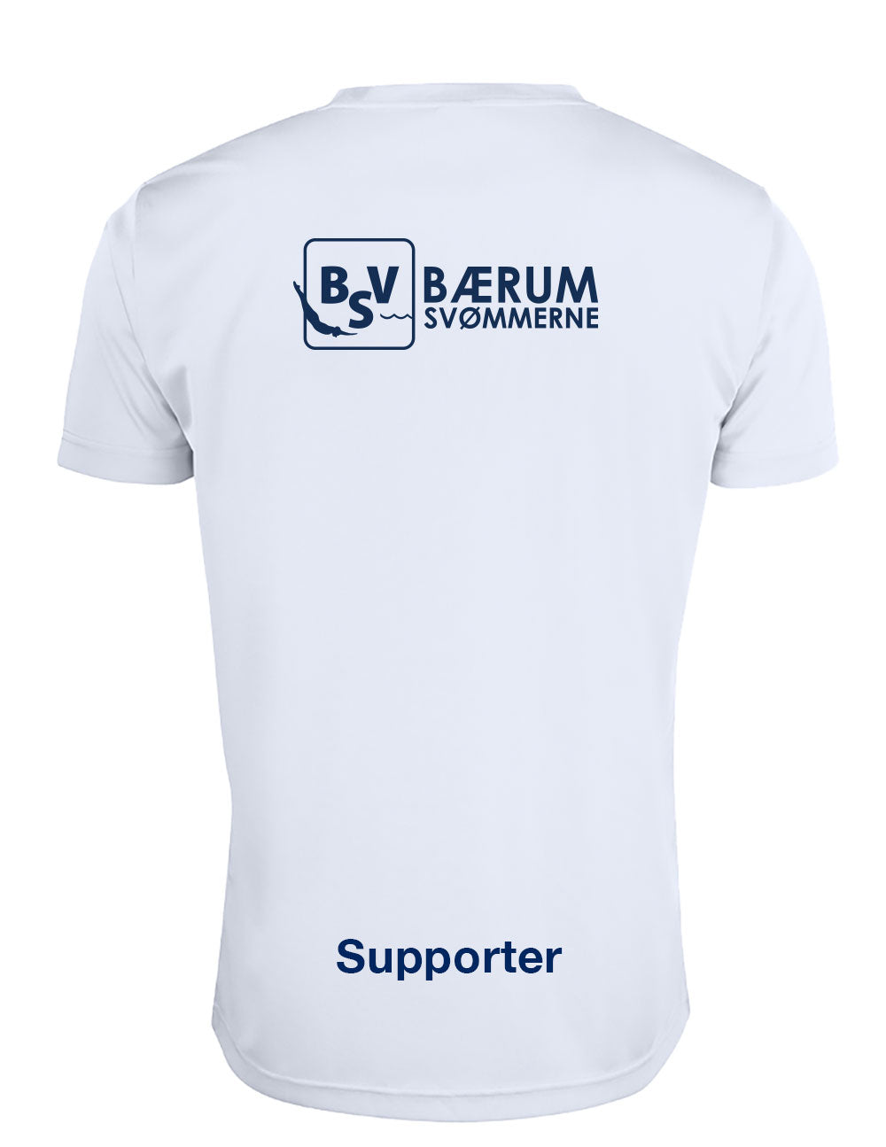 Bærumsvømmerne Supporter Junior T-shirt Hvit
