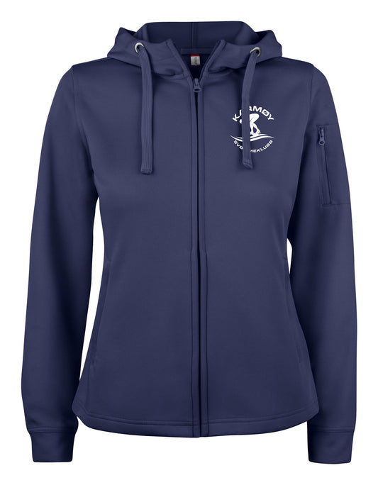 Karmøy Dame Basic Activ Hoody Full Zip 100% Polyester