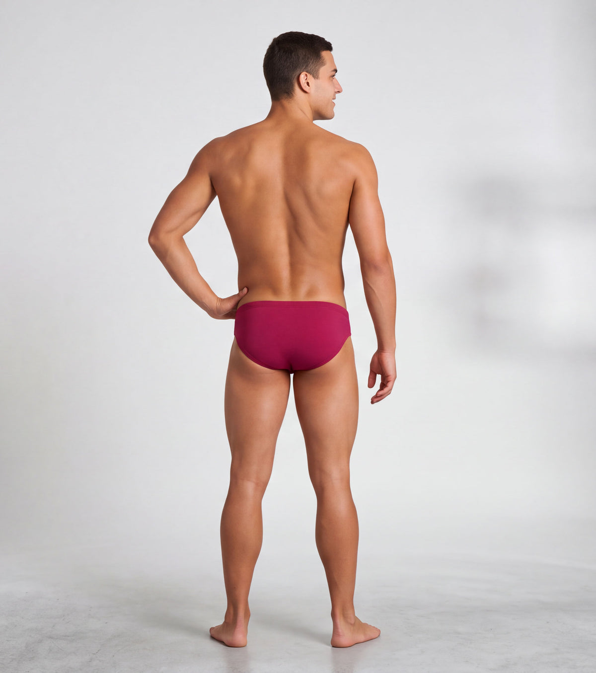 Arena Solid Briefs Badebukse Rød