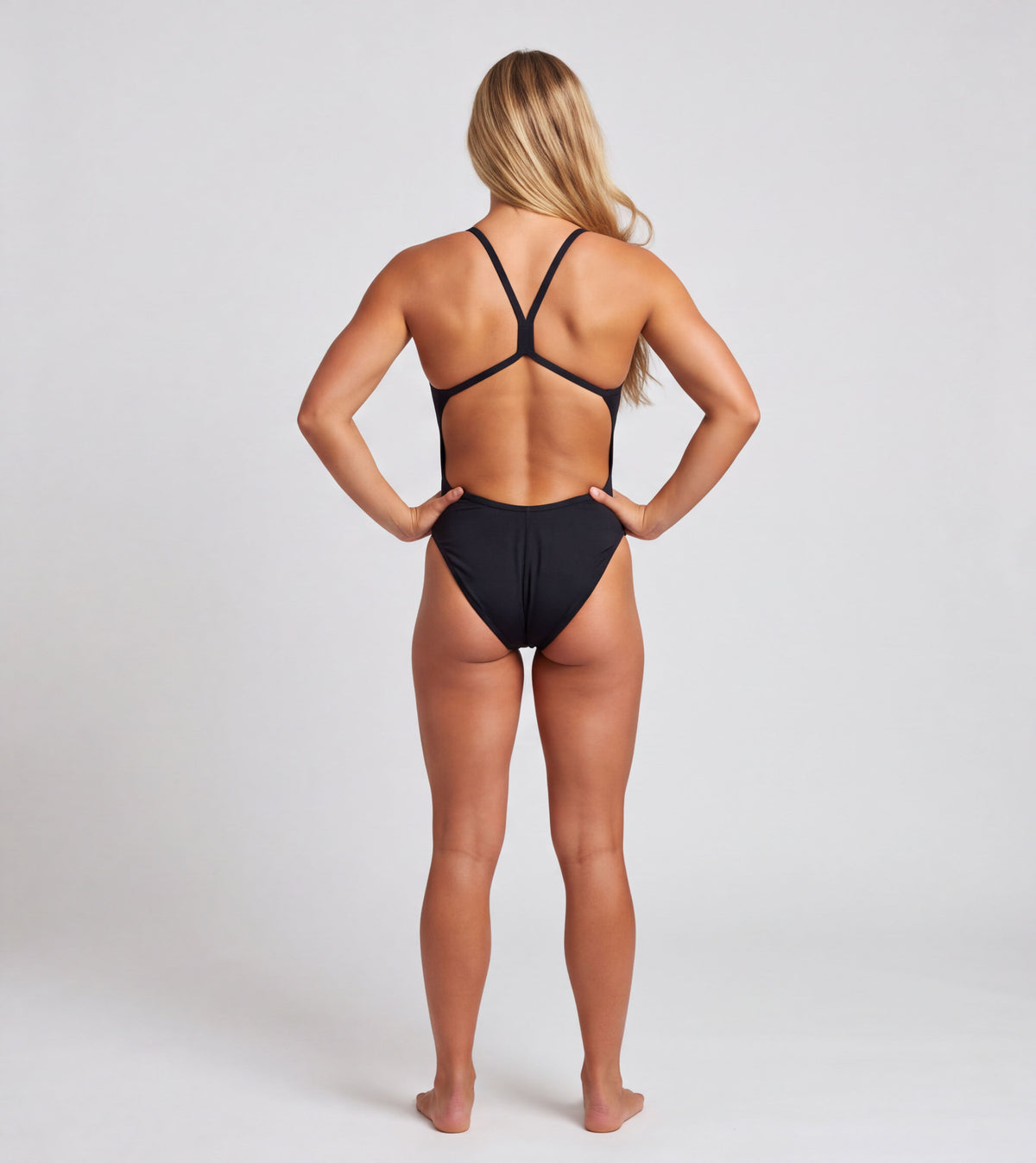 Delfina badedrakt til damer - Lux High Cut - Nero
