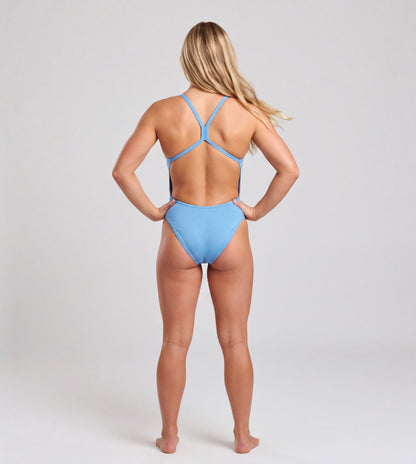 Delfina badedrakt til damer - Lux High Cut - Aquarius