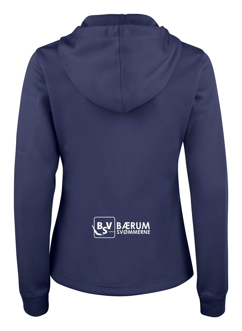 Bærumsvømmerne Dame Basic Activ Hoody Full Zip 100% Polyester
