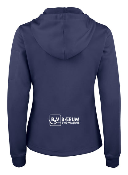 Bærumsvømmerne Dame Basic Activ Hoody Full Zip 100% Polyester