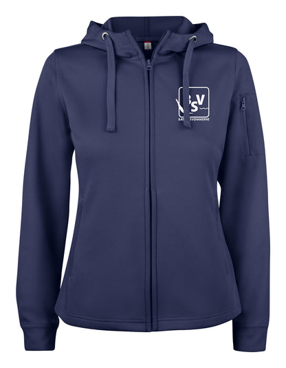 Bærumsvømmerne Dame Basic Activ Hoody Full Zip 100% Polyester
