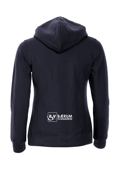 Bærumsvømmerne Dame Classic Hoody Full Zip 80% Bomull/20% Polyester
