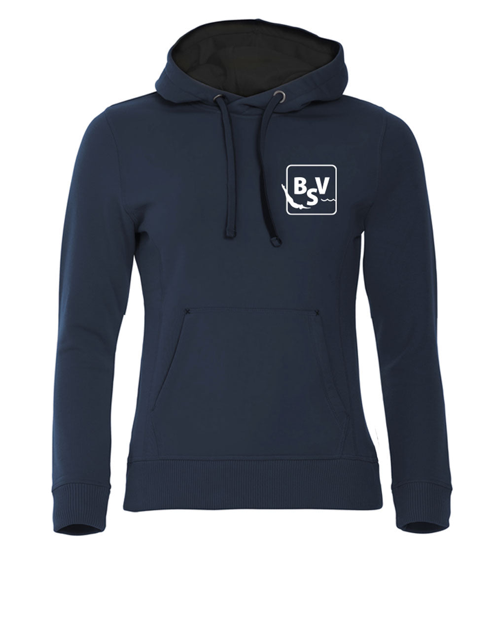 Bærumsvømmerne Dame Classic Hoody 80% Bomull/20% Polyester