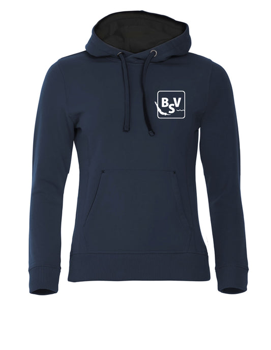 Bærumsvømmerne Dame Classic Hoody 80% Bomull/20% Polyester