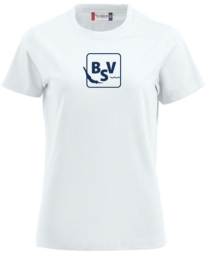 Bærumsvømmerne Dame T-shirt Hvit