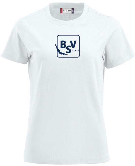 Bærumsvømmerne Dame T-shirt Hvit