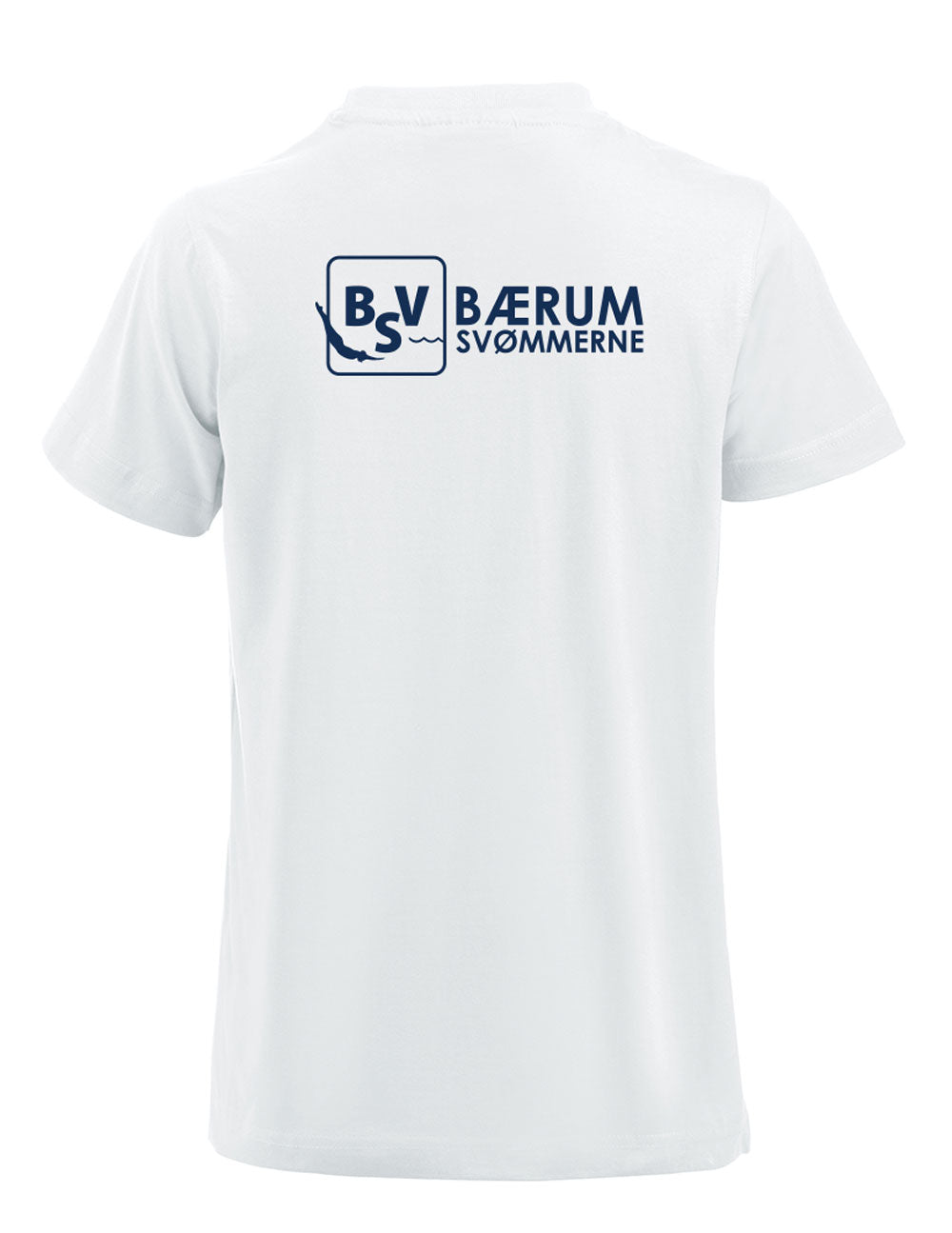 Bærumsvømmerne Dame T-shirt Hvit