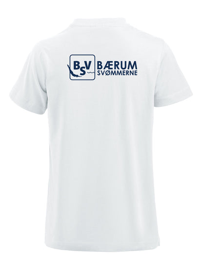 Bærumsvømmerne Dame T-shirt Hvit