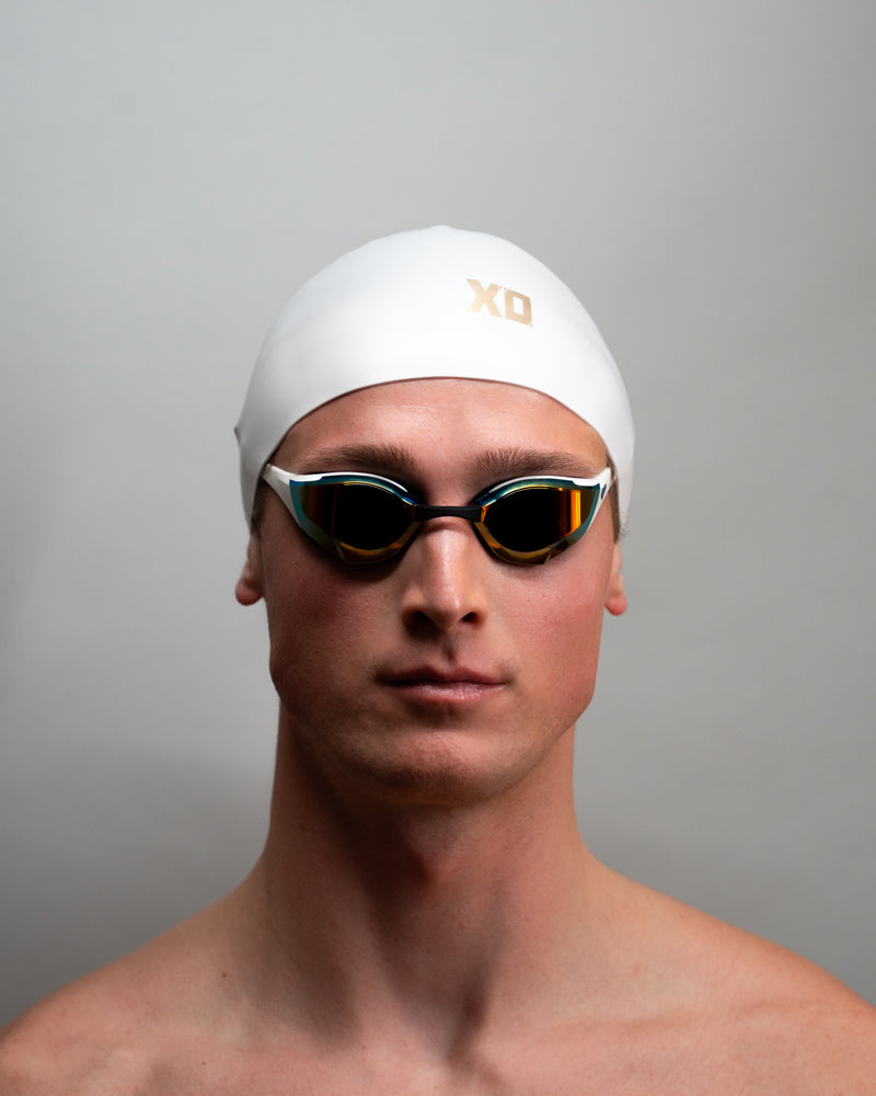 XO Gold 3D Racing Cap White