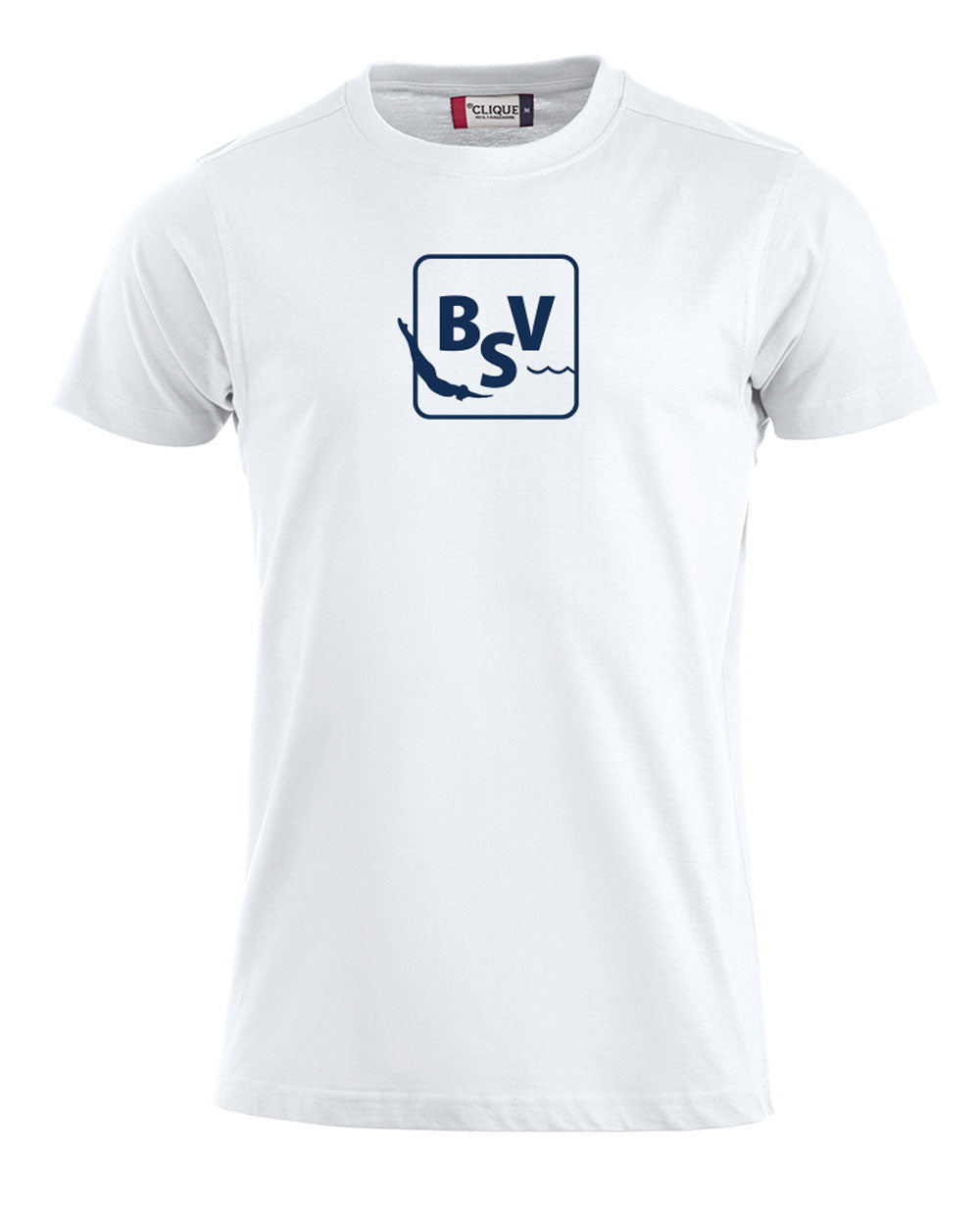 Bærumsvømmerne Herre T-shirt Hvit