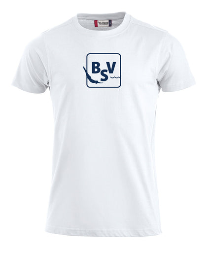 Bærumsvømmerne Herre T-shirt Hvit