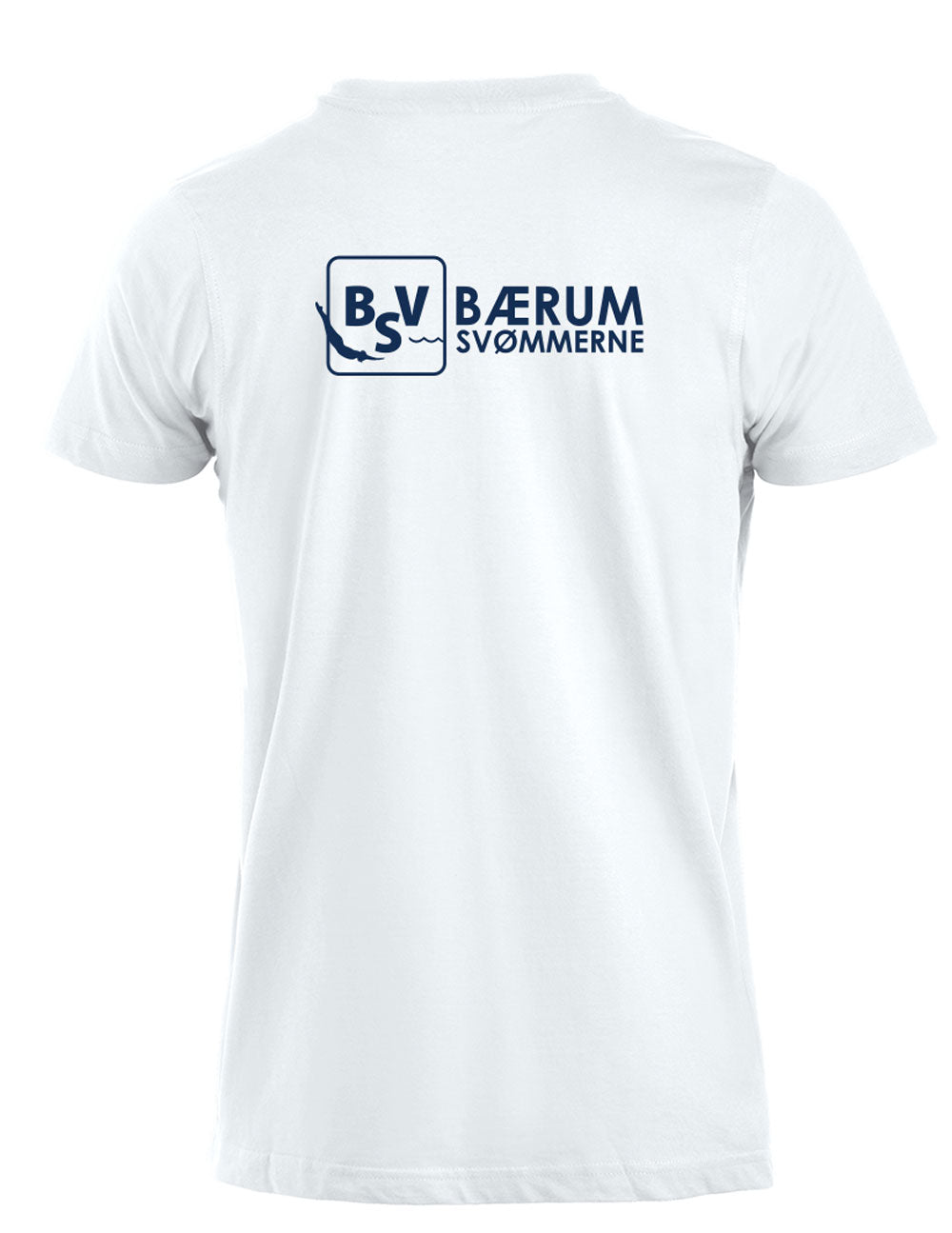 Bærumsvømmerne Herre T-shirt Hvit
