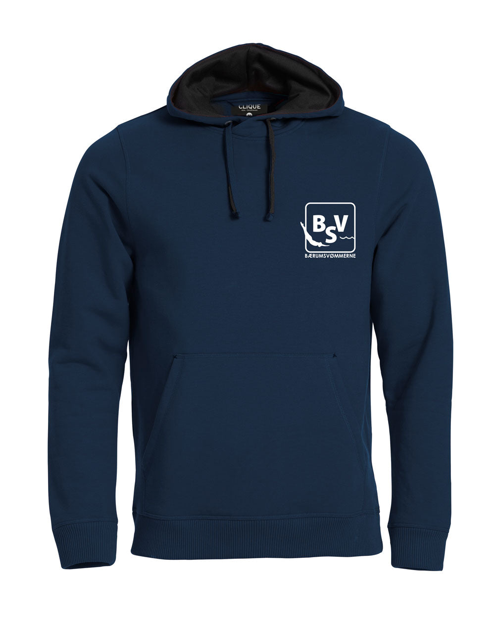 Bærumsvømmerne Herre Classic Hoody 80% Bomull/20% Polyester