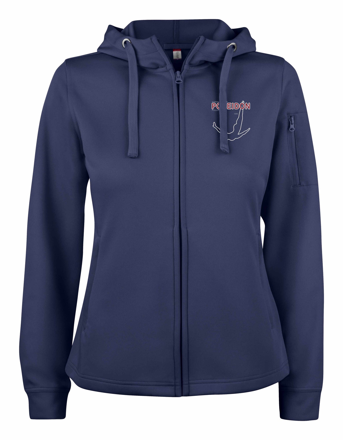 SK Poseidon Dame Basic Activ Hoody Full Zip 100% Polyester